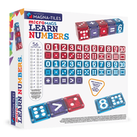 MAGNA - TILES microMAGS Learn Numbers 56 Piece Set - Magnetic Building Toy | Knowledge Crates - Knowledge Crates