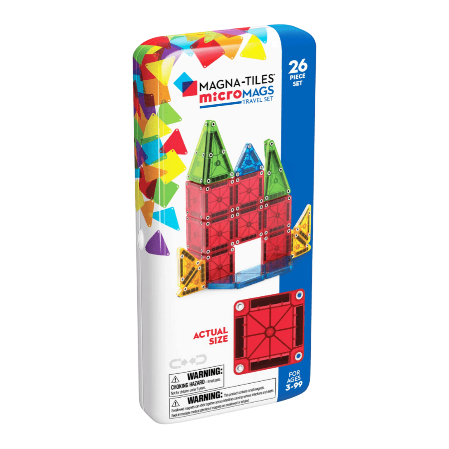 MAGNA - TILES microMAGS Travel 26 Piece Set - Knowledge Crates