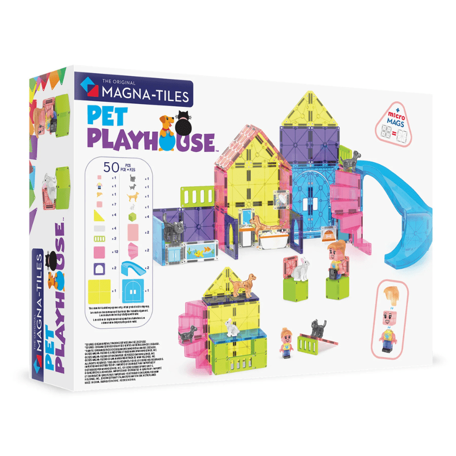 MAGNA - TILES Pet Playhouse 50 Piece Set - Knowledge Crates
