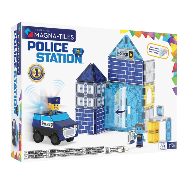 MAGNA-TILES Police Station 35-Piece Set - Knowledge Crates