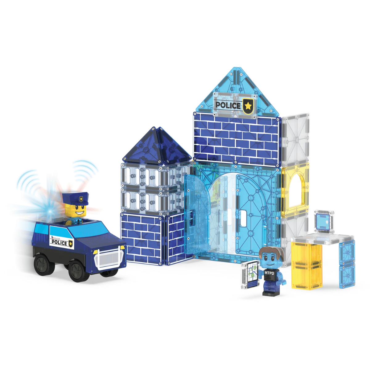 MAGNA-TILES Police Station 35-Piece Set - Knowledge Crates