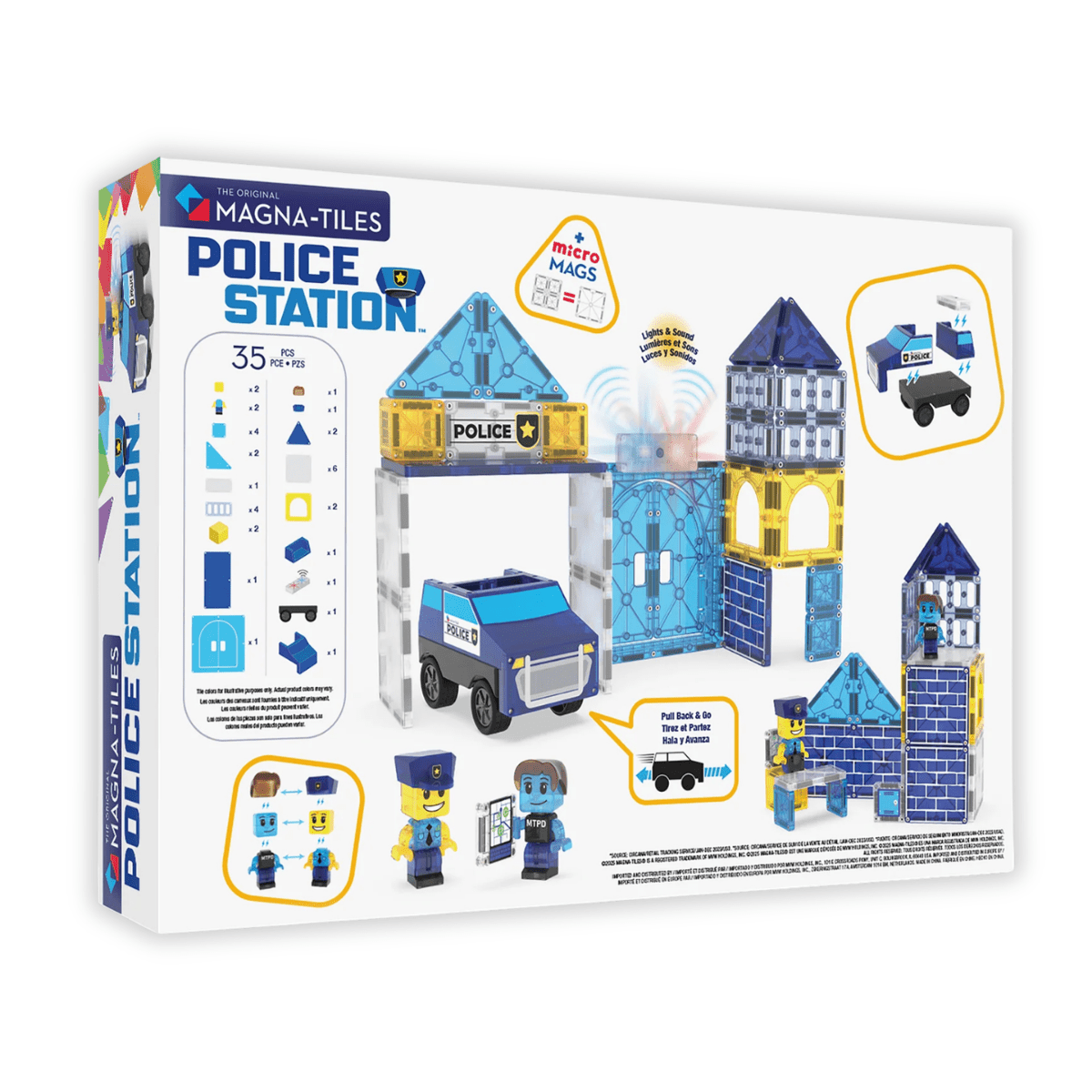 MAGNA-TILES Police Station 35-Piece Set - Knowledge Crates