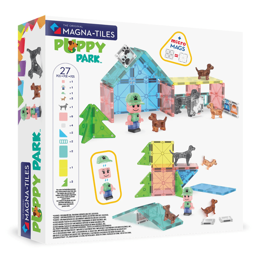 MAGNA - TILES Puppy Park 27 Piece Set - Knowledge Crates