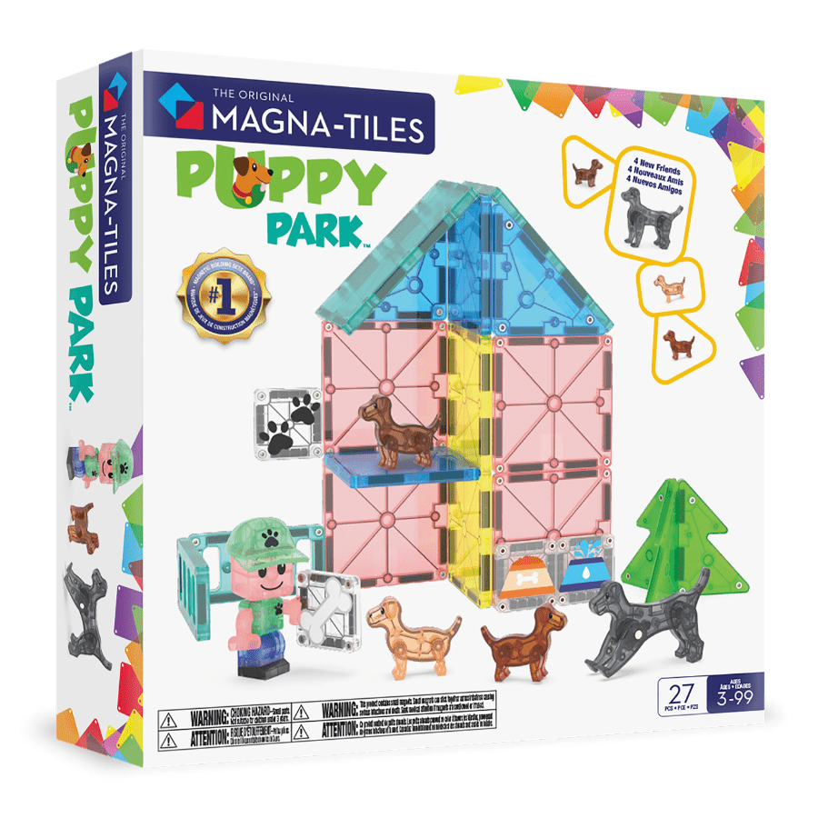 MAGNA - TILES Puppy Park 27 Piece Set - Knowledge Crates