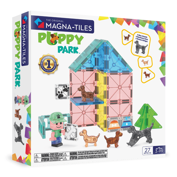 MAGNA - TILES Puppy Park 27 Piece Set - Knowledge Crates