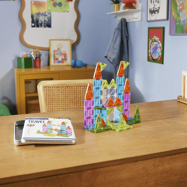 MAGNA - TILES Travel Set Deluxe 55 Piece Set - Knowledge Crates