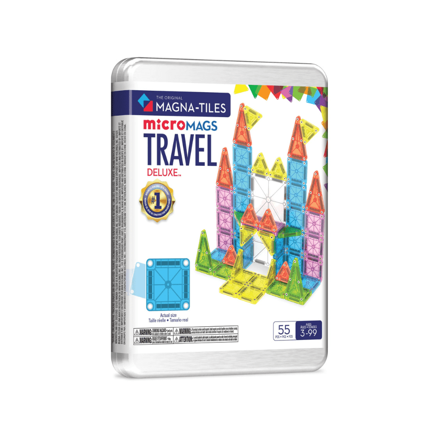 MAGNA - TILES Travel Set Deluxe 55 Piece Set - Knowledge Crates