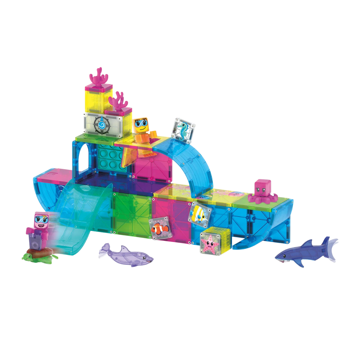 MAGNA-TILES Undersea Adventure 58-Piece Set - Knowledge Crates