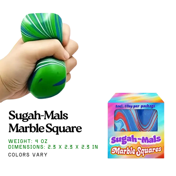 Marble Squishy Stress Ball Fidget Toy | Sugah - Mals™ | Knowledge Crates - Knowledge Crates