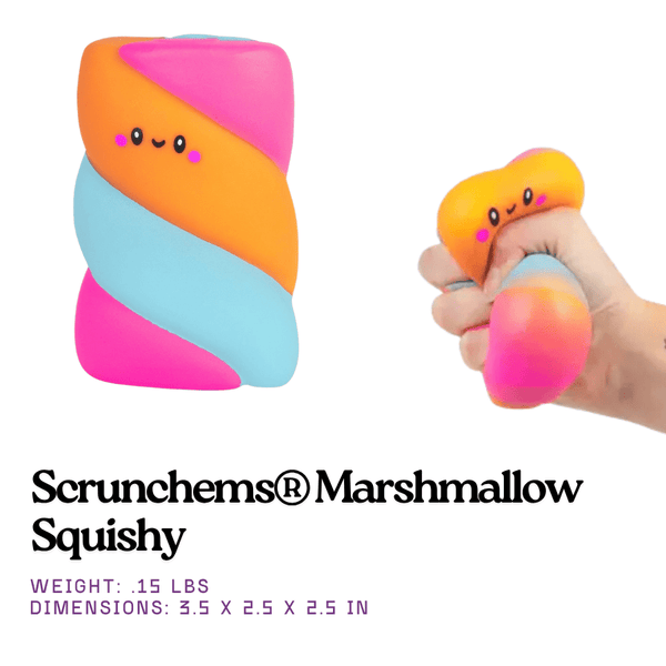 Marshmallow Squishy Fidget Toy | Scrunchems® | Knowledge Crates - Knowledge Crates