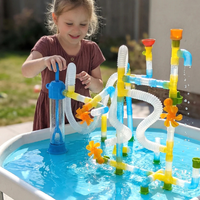 MEKA Tuff Tray Water Pipes & Pump Set | 73 - Piece STEM Water Play - Knowledge Crates
