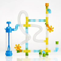 MEKA Tuff Tray Water Pipes & Pump Set | 73 - Piece STEM Water Play - Knowledge Crates