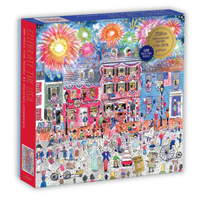 Michael Storrings USA Foil Puzzle | 500 Pieces | Patriotic Family Puzzle - Knowledge Crates