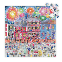 Michael Storrings USA Foil Puzzle | 500 Pieces | Patriotic Family Puzzle - Knowledge Crates