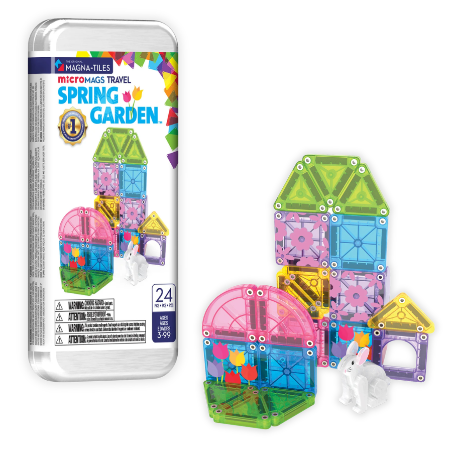 microMAGS Spring Garden 24 Piece Travel Set | Knowledge Crates - Knowledge Crates