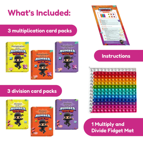 Number Ninja Multiplication & Division Game for Kids | Knowledge Crates - Knowledge Crates