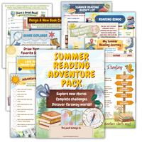 Summer Reading Adventure Pack | Printable Reading Challenge for Kids - Knowledge Crates
