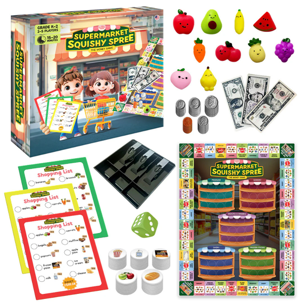 Supermarket Squishy Spree Money Math Game for Kids | Knowledge Crates - Knowledge Crates