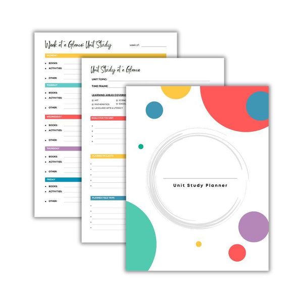 Unit Study Mini Planner - Knowledge Crates